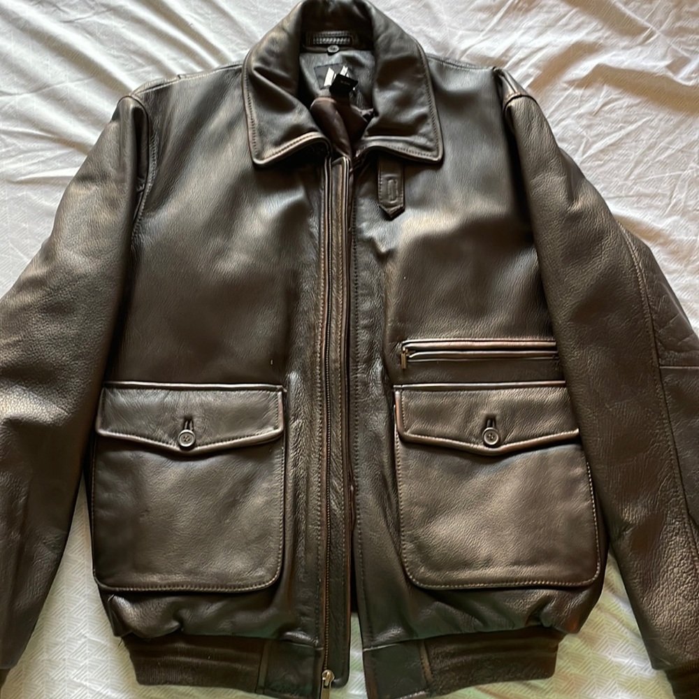 100% genuine leather jacket